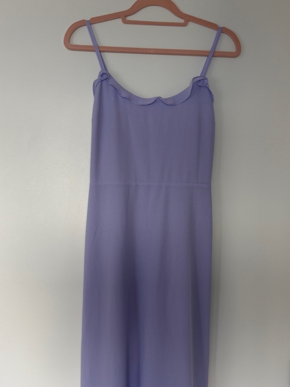 Wilfred Lavender Ruffle-Trim Slip Dress